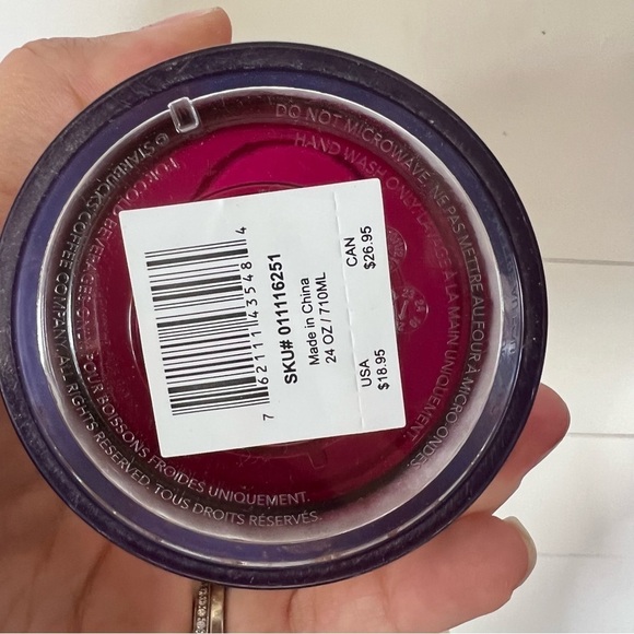 Starbucks Gold Quilted Foil Rose Tumbler 24 oz - Picture 5 of 5